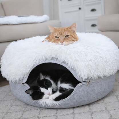 FluffLounge™ – The Cozy All-In-One Cat Cave
